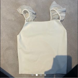 Alice and olivia white tank top